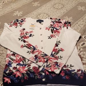 Karen Scott button up sweater